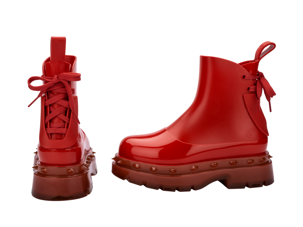 Melissa + Undercover Spike Boot Red