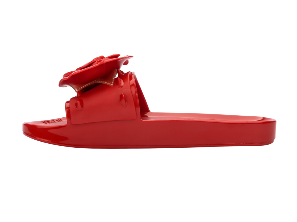 Melissa + Undercover Rose Beach Slide Red